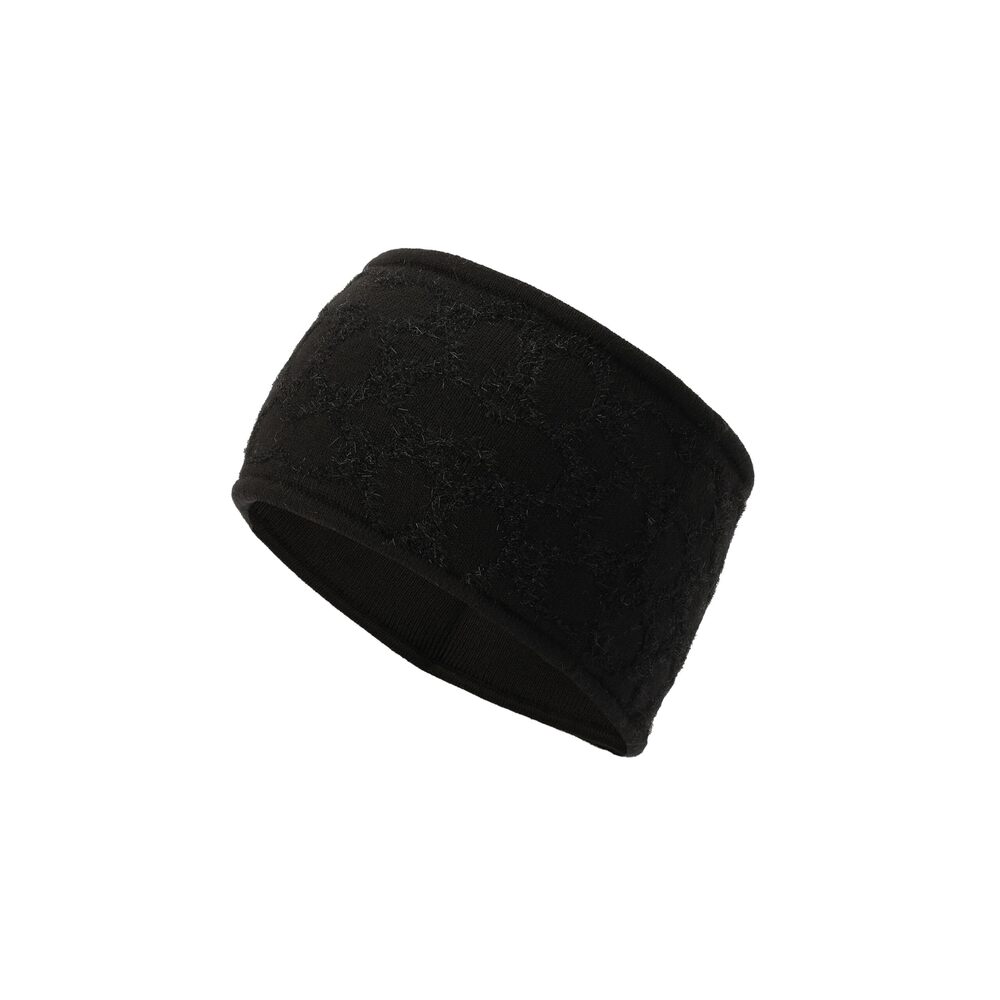 5578 Women's Standard Signature C Metallic Headband, Black, One Size